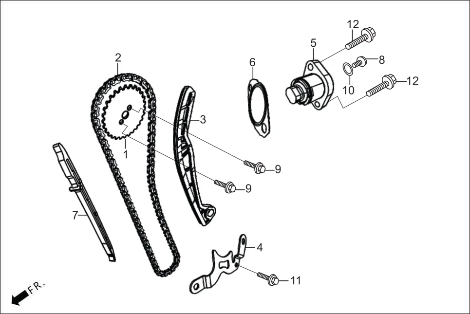 E-2 CAM SHAFT (CAM CHAIN TENSIONER)