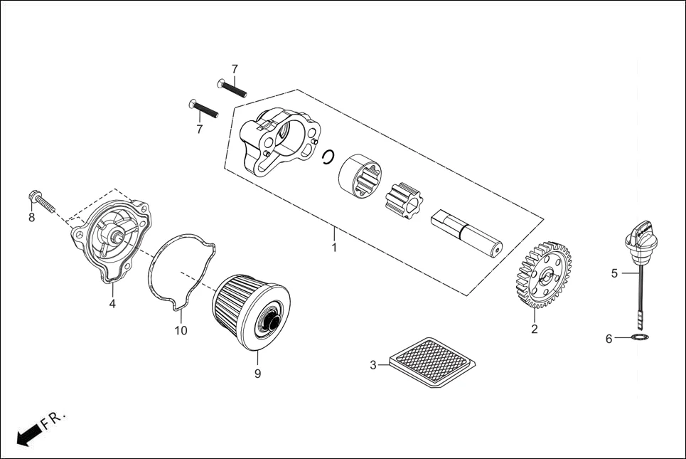 E-6 OIL PUMP ASSY.