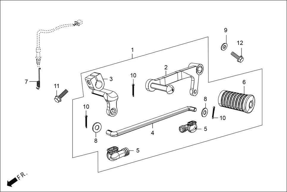 F-17 PEDAL diagram showing 35357-KCT-690