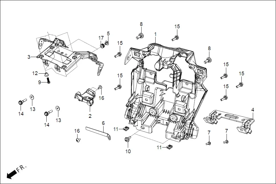 F-1A-II FAIRING (FR. VISOR/COVERS) diagram showing SFBLSH005G