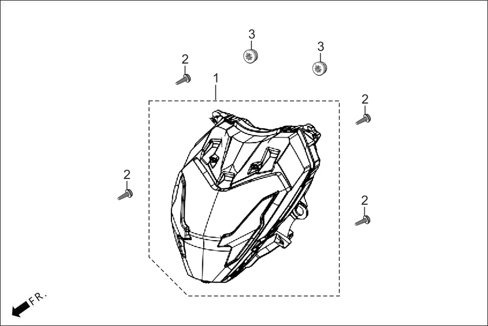F-1 HEAD LIGHT diagram showing 77209-RAA-900