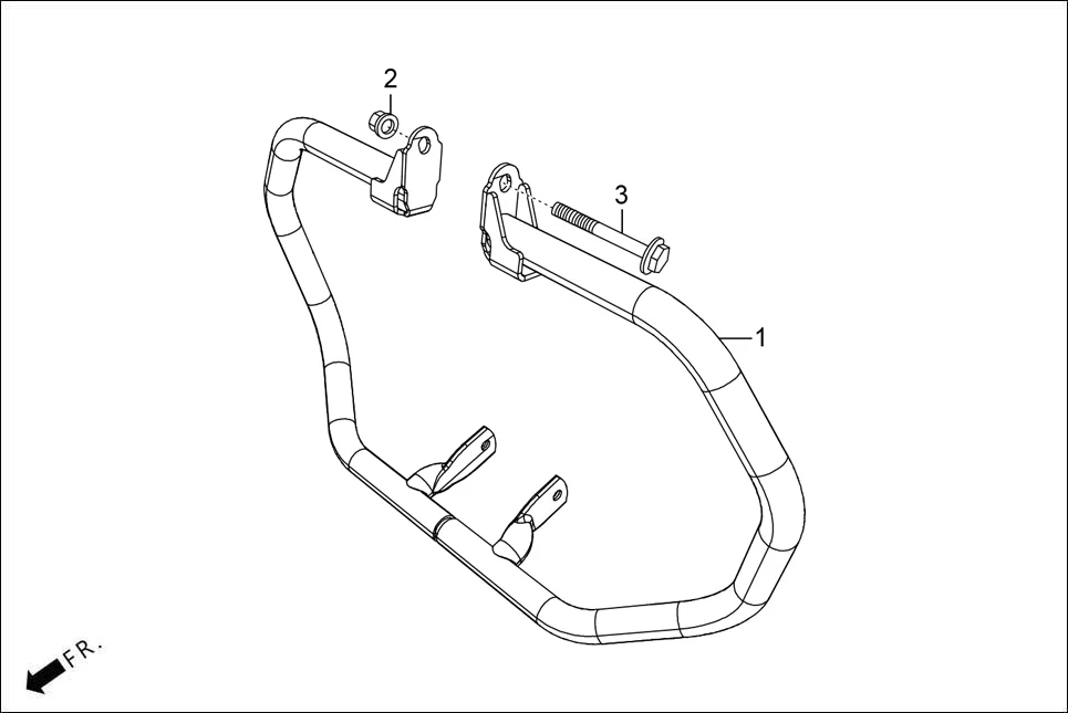 F-28 GUARD FRONT (OPTIONAL) diagram showing NOT SERVICEABLE
