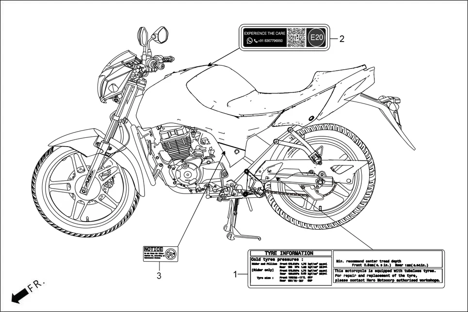 F-30 CAUTION LABEL diagram showing 87509-AAP-000