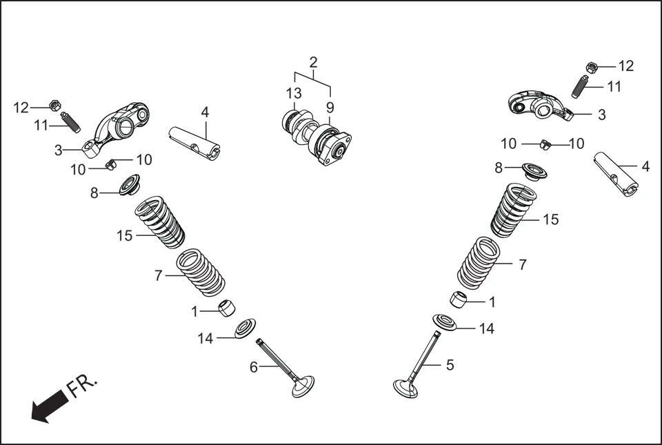 E-1C CYLN. & CYLN HEAD (CAM SHAFT / VALVE)