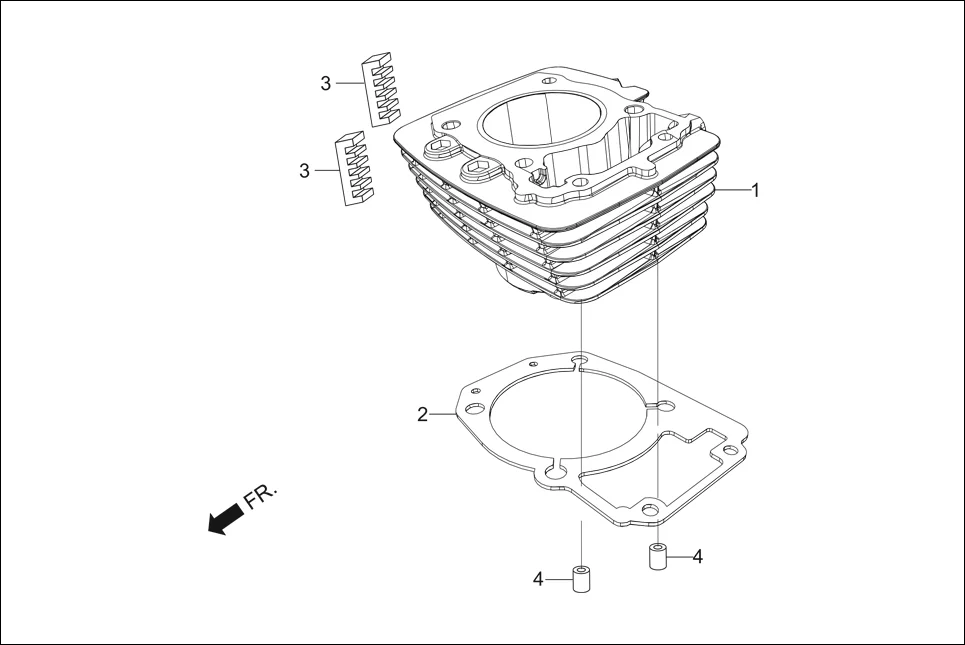 E-1B CYLN. &amp; CYLN HEAD (CYLINDER)