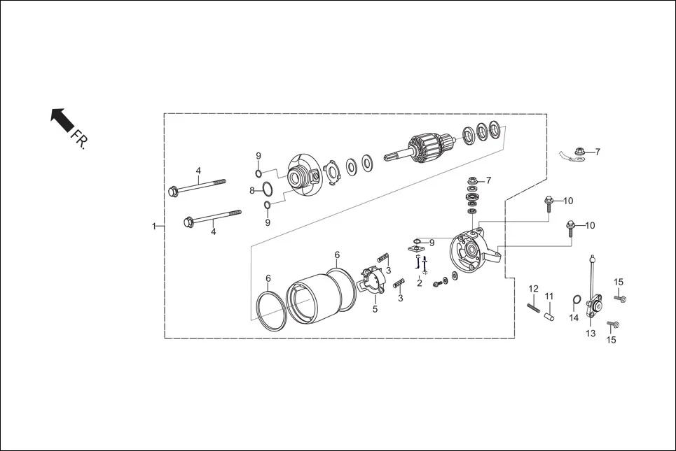 E-5A ELECTRICALS STARTER MOTOR)