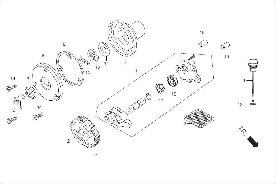 E-6 OIL PUMP ASSY.