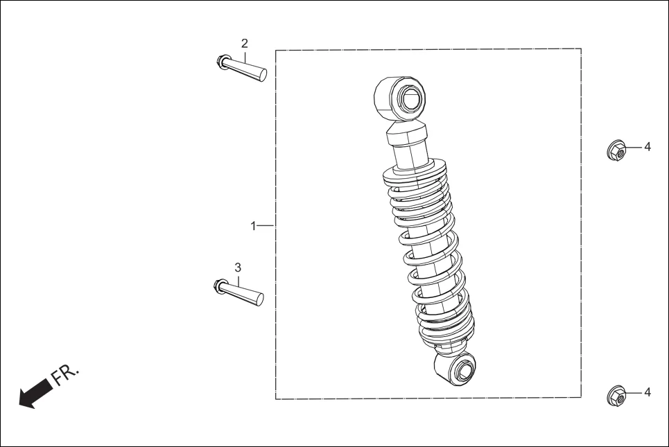 F-19 CUSHION REAR assembly diagram for Hero Xtreme 200S (May, 2019)