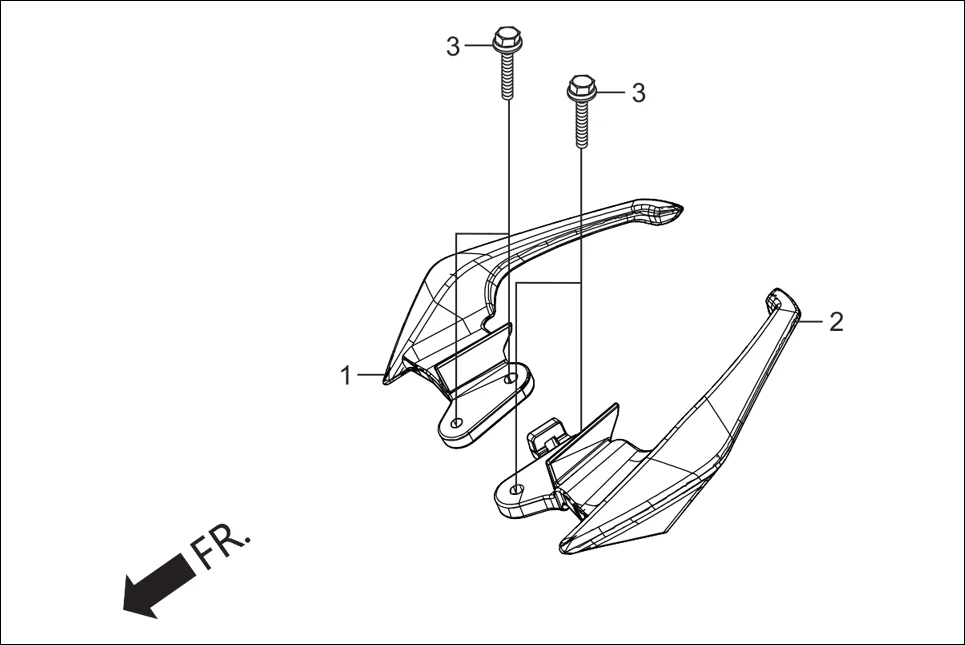 F-25B GRIP REAR assembly diagram for Hero Xtreme 200S (May, 2019)