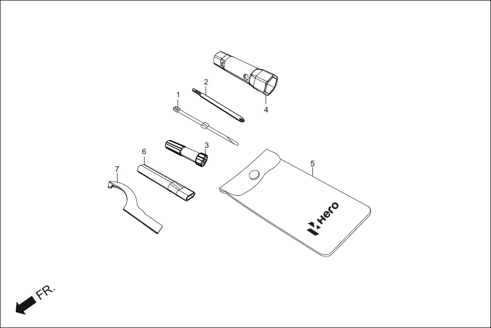F-26 TOOLS assembly diagram for Hero Xtreme 200S (May, 2019)