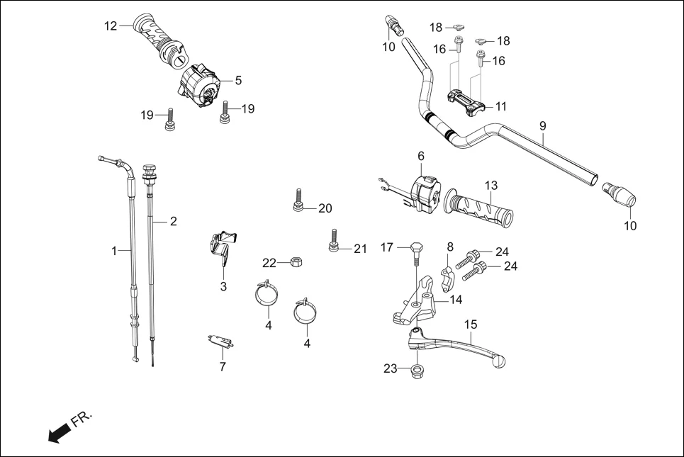 F-3B STEP PILLION /HOLDER / BRKT.(PEDAL BRAKE) assembly diagram for Hero Xtreme 200S (May, 2019)