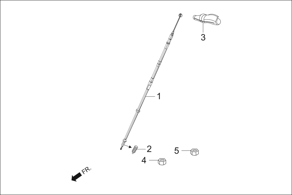 F-3 HANDLE LEVER/SWITCH/CABLES assembly diagram for Hero Xtreme 200S (May, 2019)