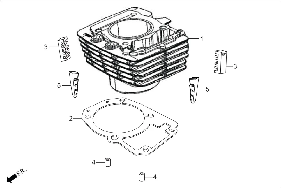 E-1B CYLN. &amp; CYLN HEAD(CYLINDER)