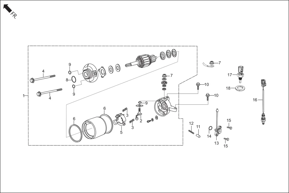 E-5A ELECTRICALS(STARTER MOTOR)
