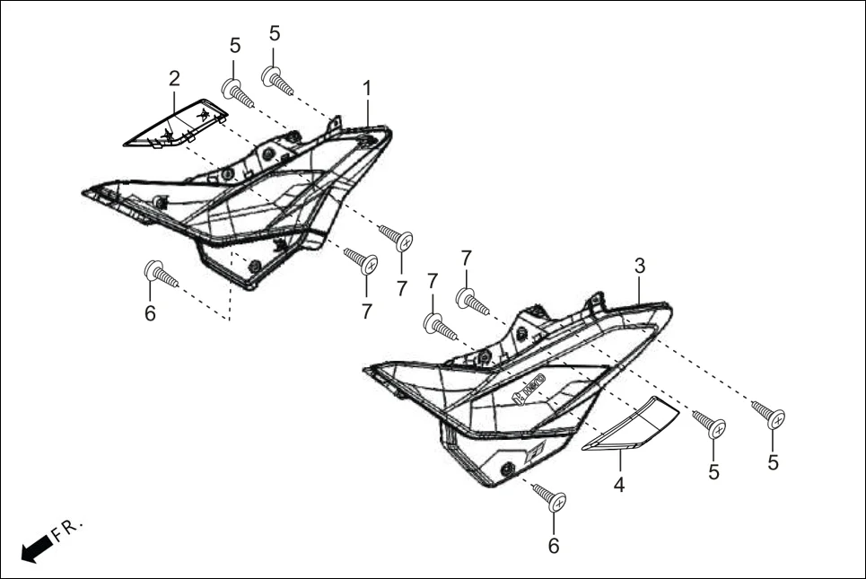 F-12 SIDE COVER diagram showing 83600-ACT-300R
