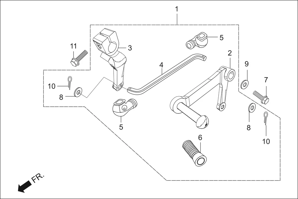 F-17 PEDAL diagram showing 24721-GS3-000