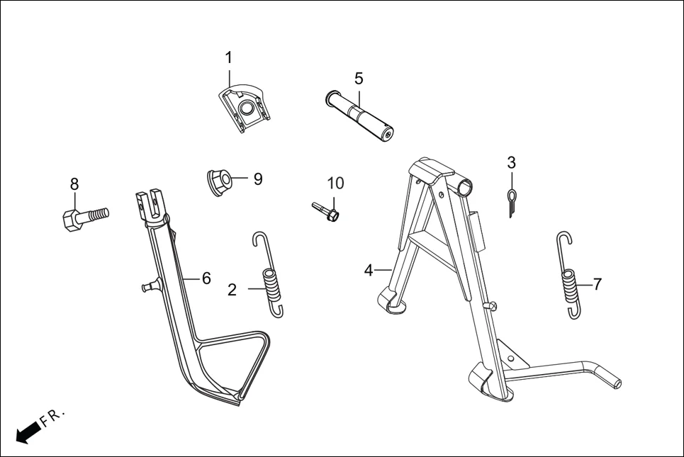 F-18 CHAIN CASE &amp; STAND assembly diagram for Hero XTREME 200S FF BS-VI OBD II(Jul,2023)