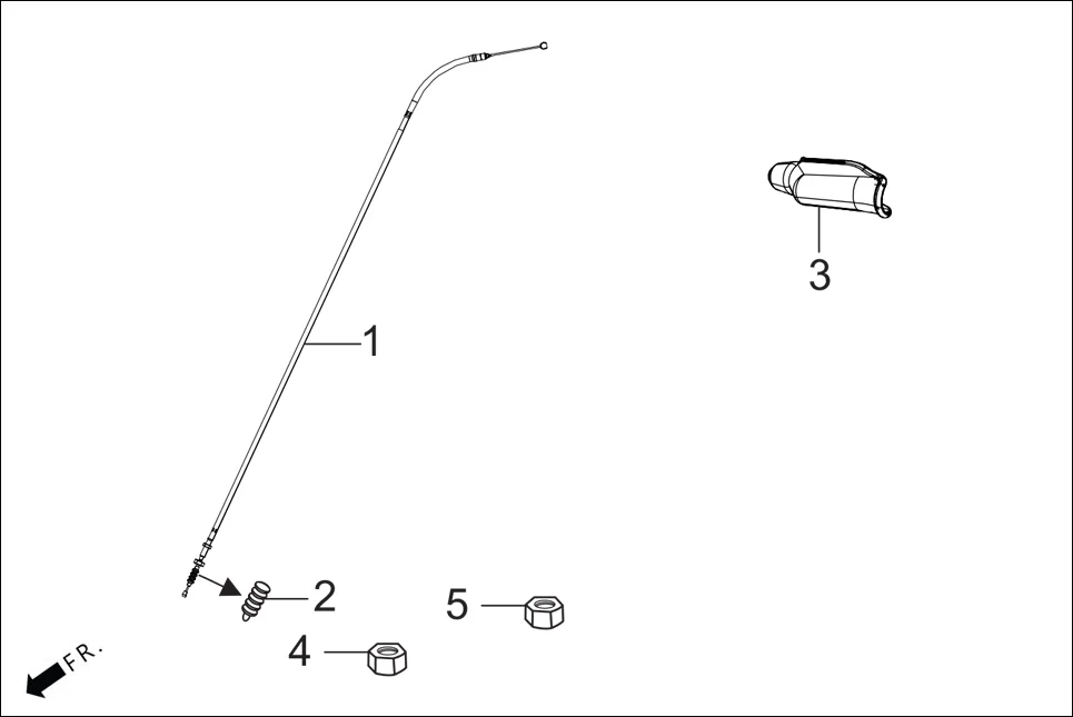 F-3 HANDLE LEVER/SWITCH/CABLES diagram showing 94030-08000