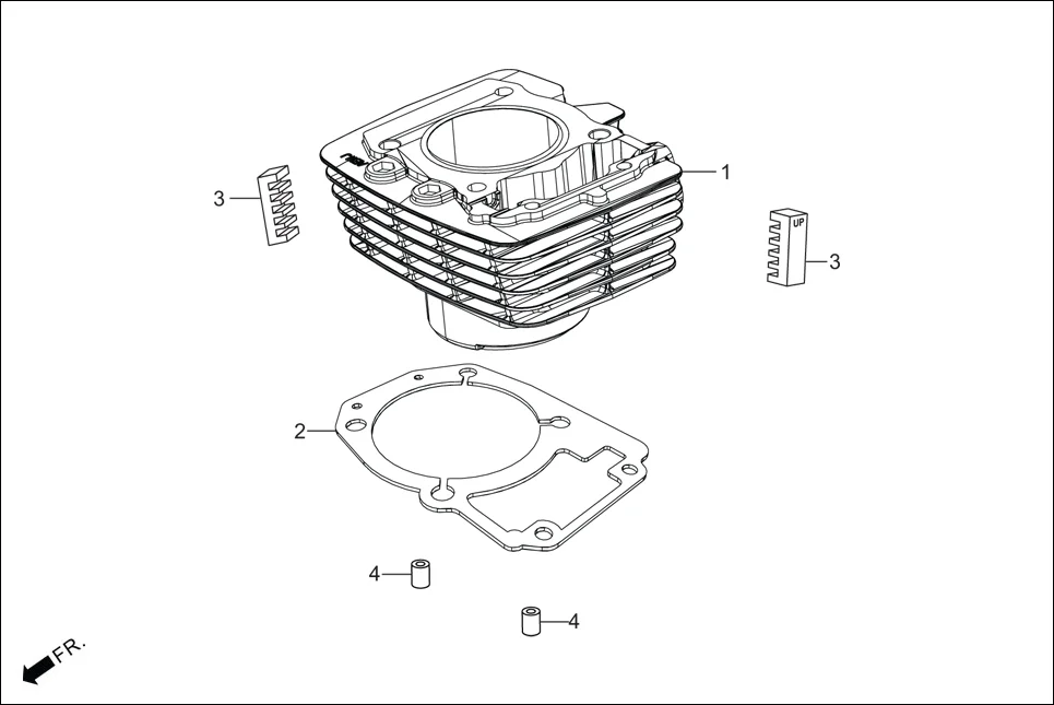 E-1B CYLN. &amp; CYLN HEAD (CYLINDER)
