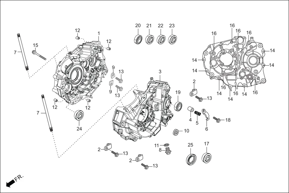 E-3B CRANK CASE &amp; COVER (CRANK CASE)