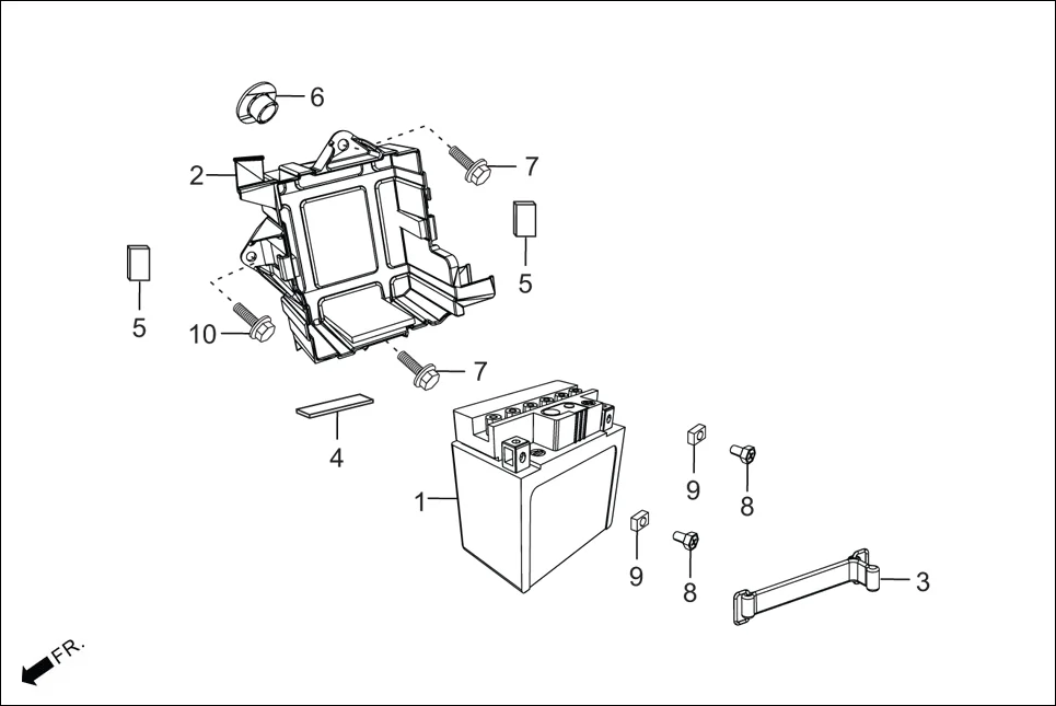 F-24A BATTERY ASSY. assembly diagram for Hero Xtreme 200S BSVI (OCT, 2020)