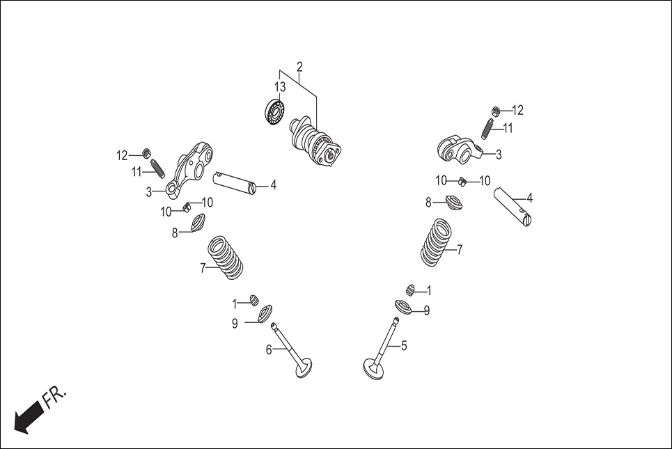 E-2 CAM SHAFT / VALVE