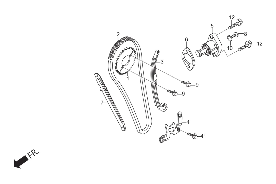 E-4 CAM CHAIN TENSIONER