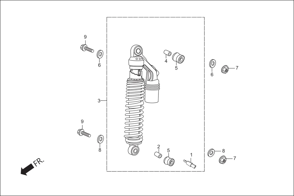 F-20 CUSHION REAR diagram showing 95801-10035-00