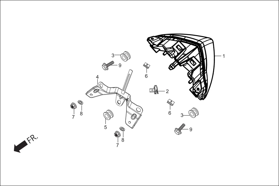 F-23 TAIL LIGHT assembly diagram for Hero Xtreme (Apr, 2014)
