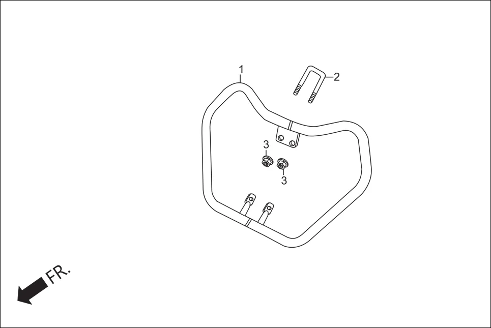 F-28 GUARD FRONT assembly diagram for Hero Xtreme (Apr, 2014)