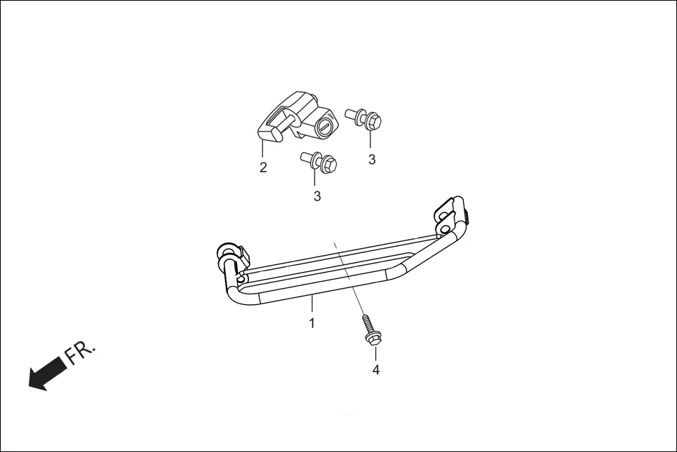 F-29A STEP PILLION (OPTIONAL) assembly diagram for Hero Xtreme (Apr, 2014)