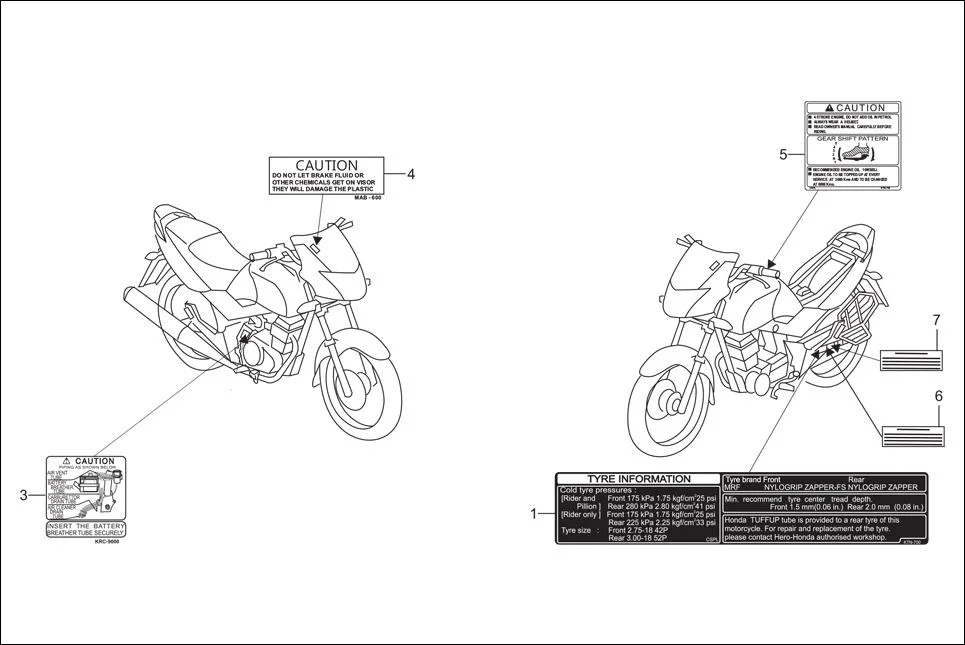 F-30-DISC CAUTION LABEL diagram showing 87522-MAB-600