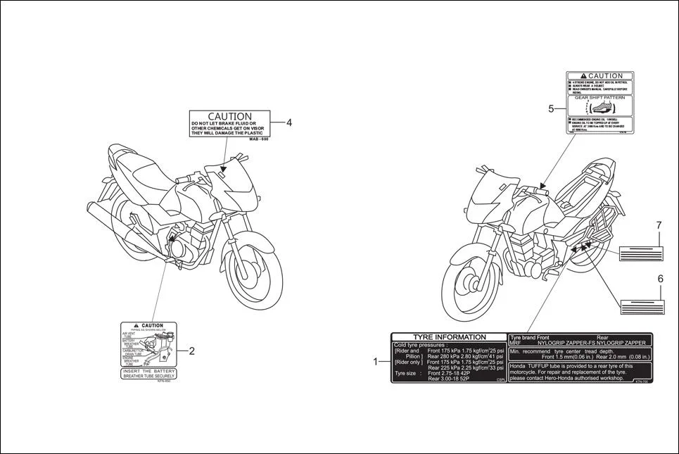 F-30-DRUM CAUTION LABEL assembly diagram for Hero Xtreme (Apr, 2014)