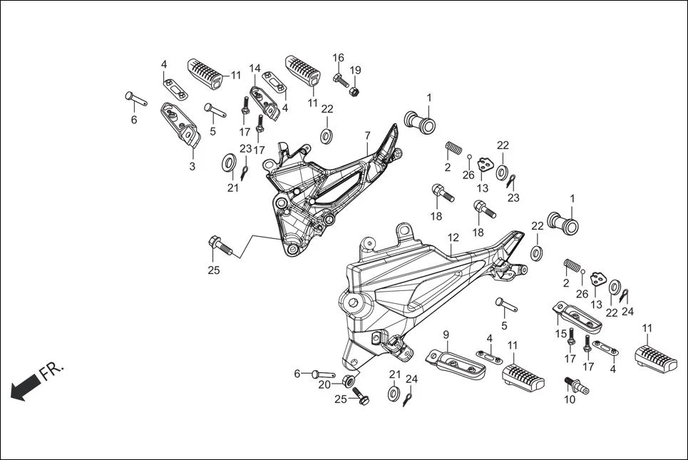F-17-DRUM STEP PILLION diagram showing 92501-08010-0A