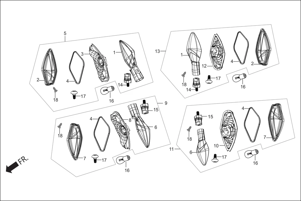 F-22 WINKER diagram showing 34930-AAC-700