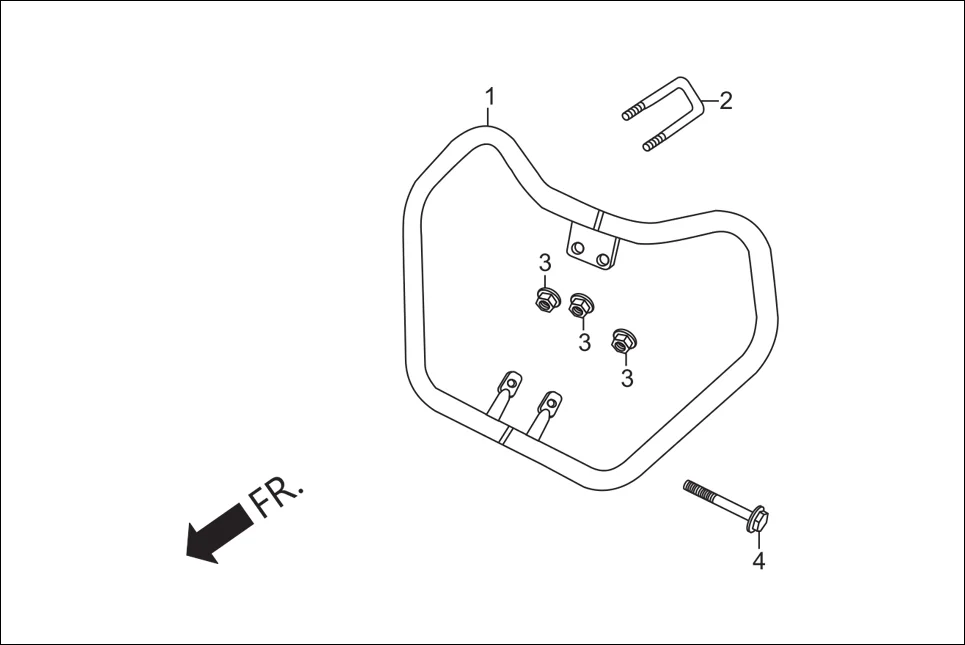 F-28 GUARD FRONT diagram showing 94050-08070
