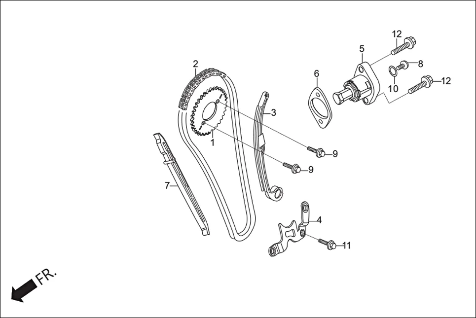 E-4 CAM CHAIN TENSIONER