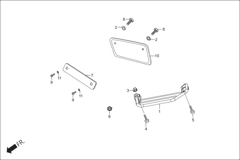 F-29A STEP PILLION, GUARD SARI (OPTIONAL) diagram showing 95701-08040-00