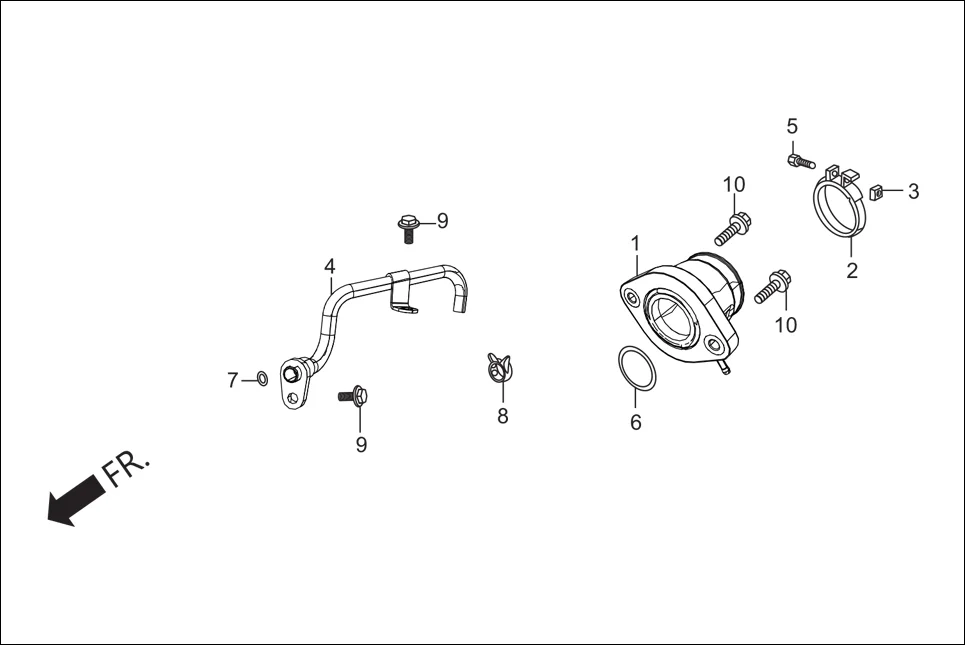 E-11A EXHAUST (AIR FEED PIPE/INLET PIPE)