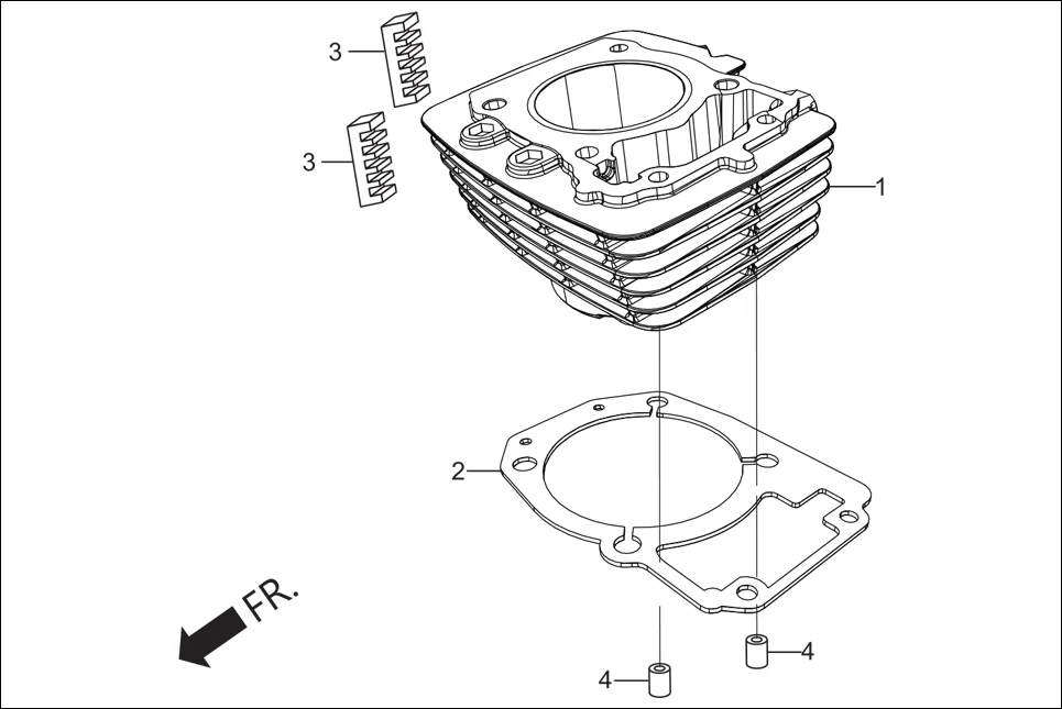 E-1B CYLN. &amp; CYLN HEAD (CYLINDER)
