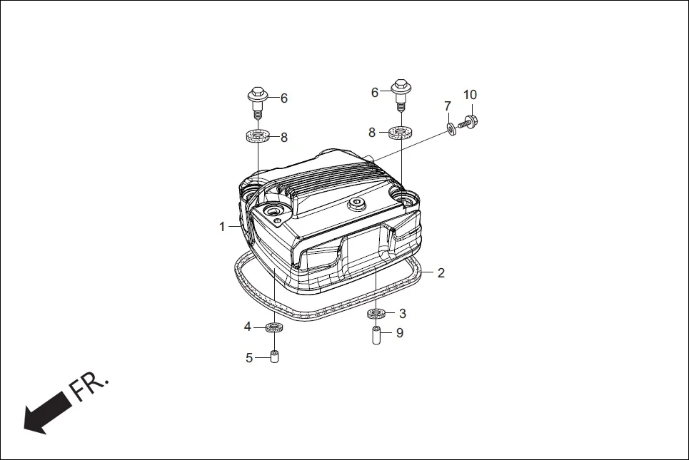 E-1 CYLN. &amp; CYLN HEAD (CYLINDER HEAD COVER)