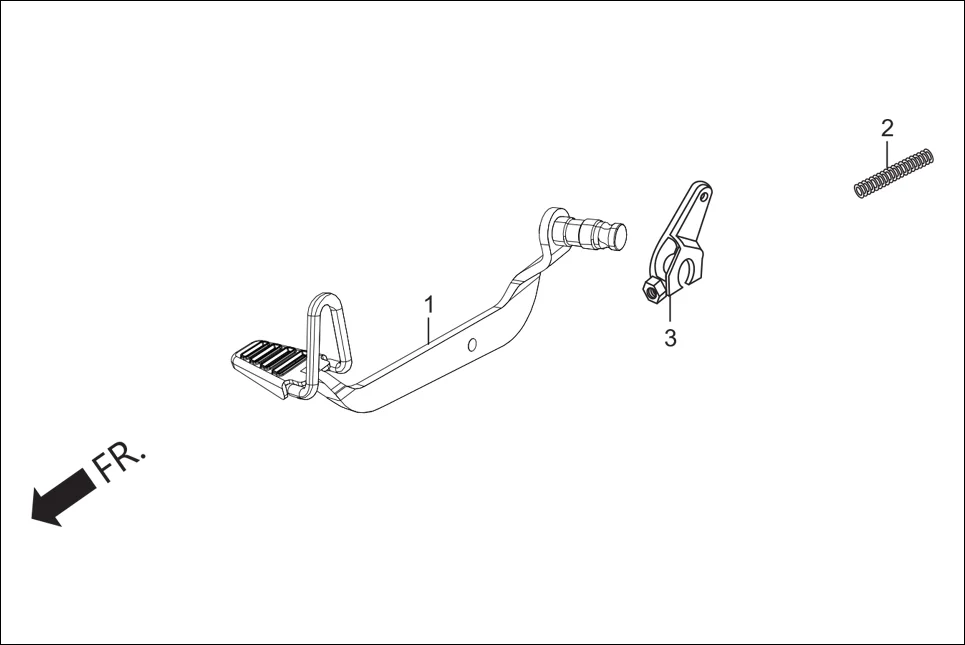 F-15A STEP PILLION / HOLDER / BRKT. (PEDAL BRAKE) diagram showing 46500-AAB-H60