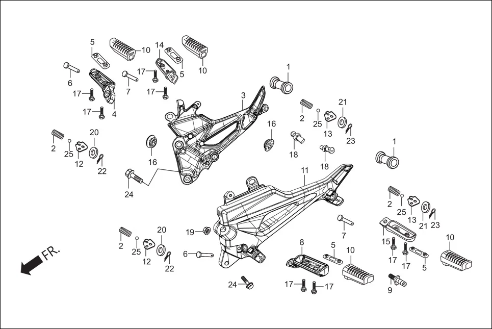 F-15 STEP PILLION / HOLDER / BRKT. diagram showing 94101-06000