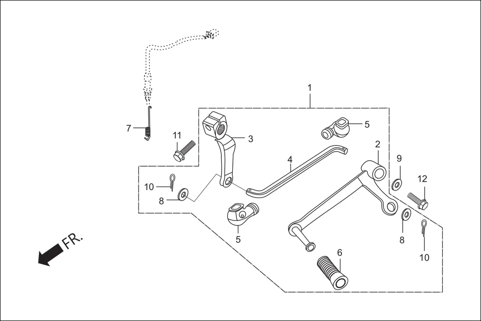 F-17 PEDAL diagram showing 35357-KVN-970