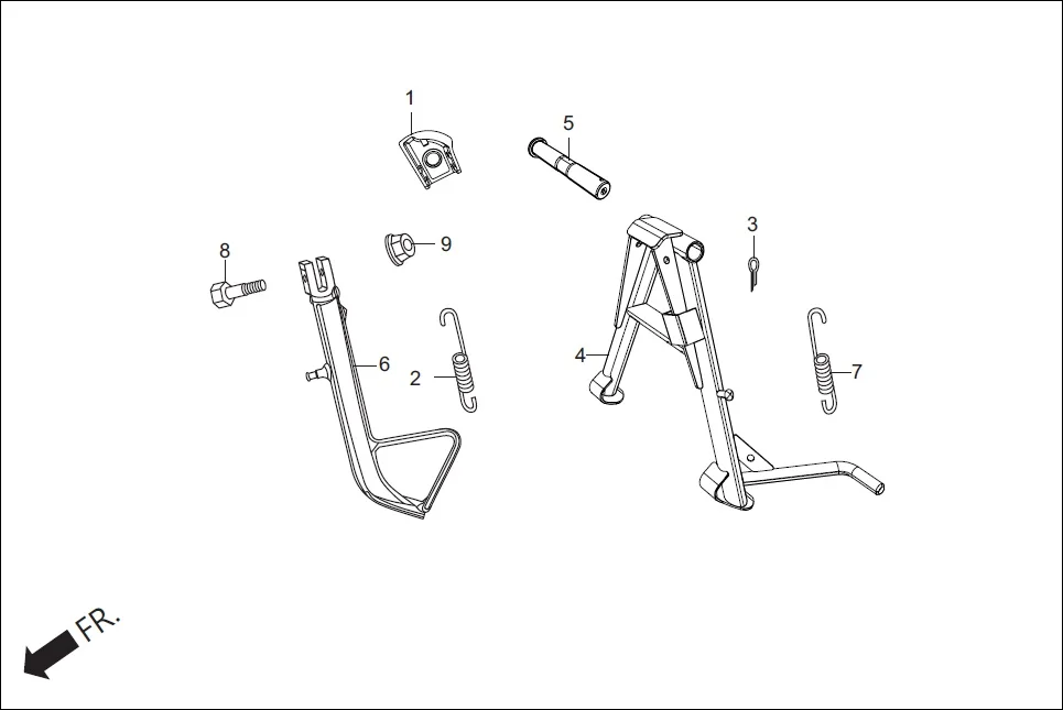 F-18 CHAIN CASE &amp; STAND diagram showing 95014-72102