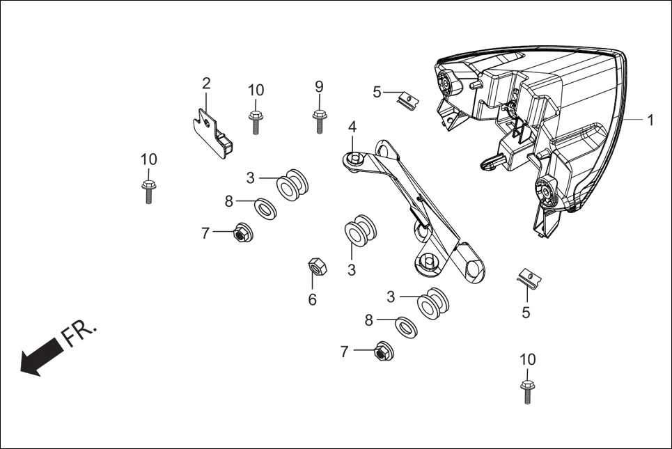 F-22 TAIL LIGHT diagram showing 77232-AAB-A00