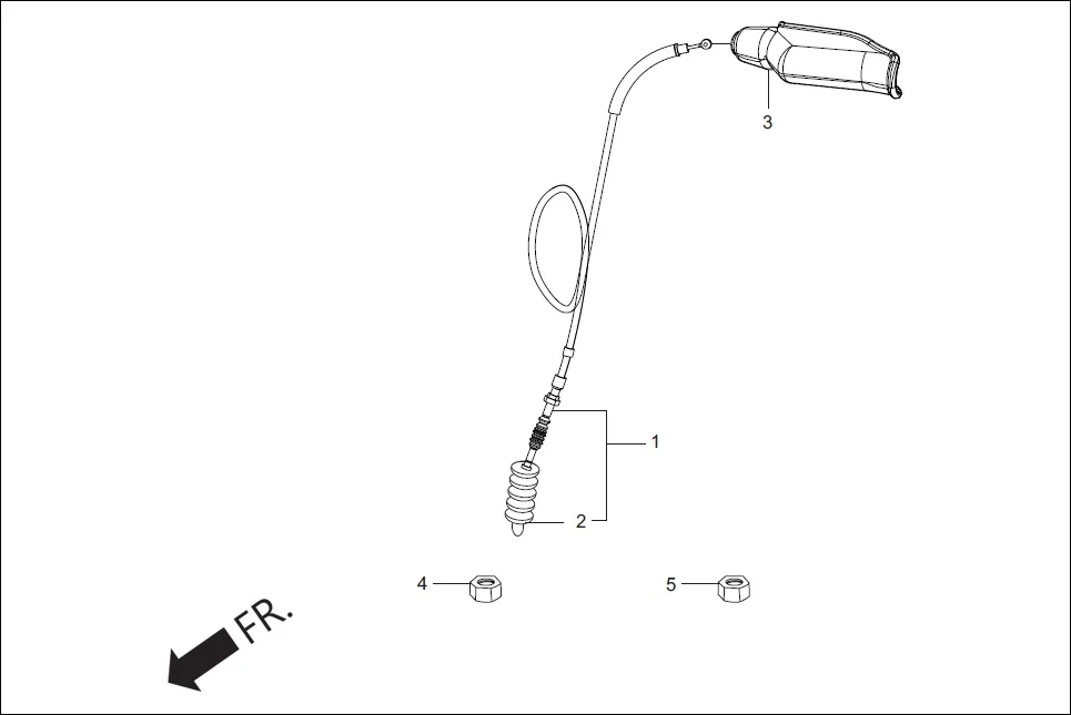 F-3 HANDLE LEVER / SWITCH/CABLES diagram showing 94002-08000-0S