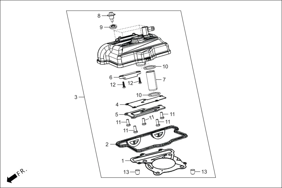 E-1 CYLN. &amp; CYLN HEAD (COVER CYLINDER HEAD)