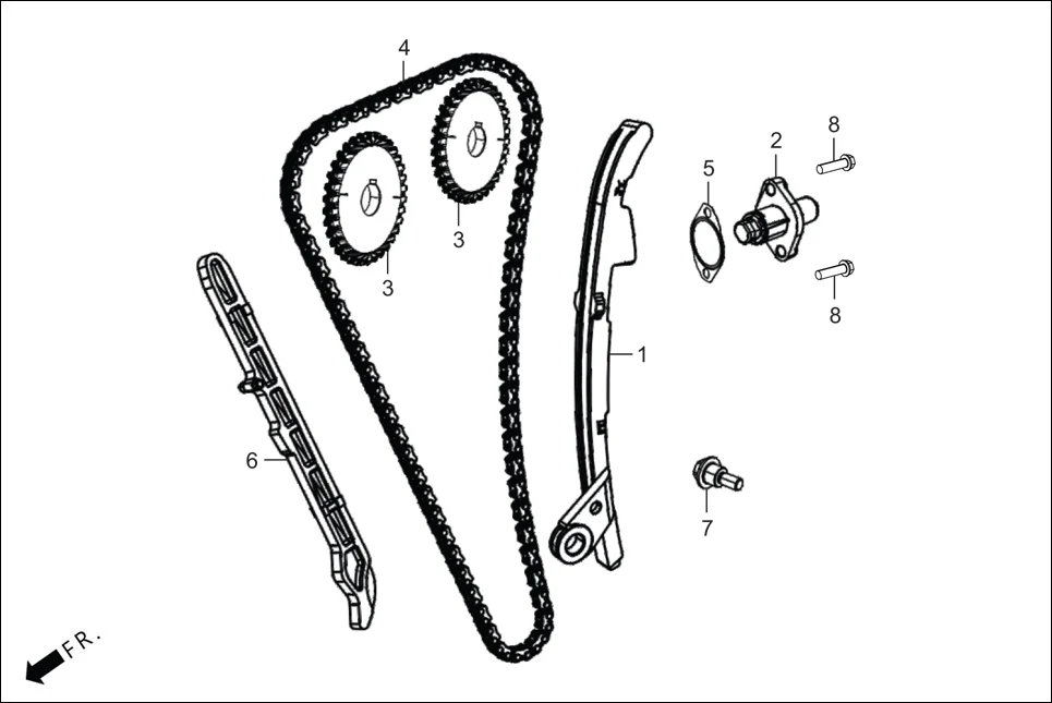 E-3 CAM SHAFT (CAM CHAIN TENSIONER)