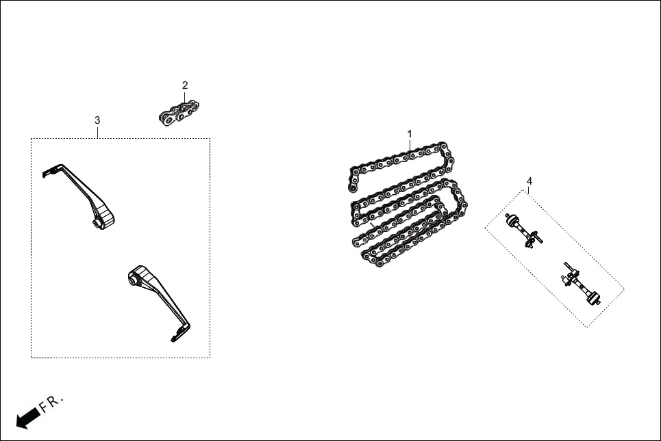 F-28A (OPTIONAL) assembly diagram for Hero XTREME 250R(Mar., 2025)